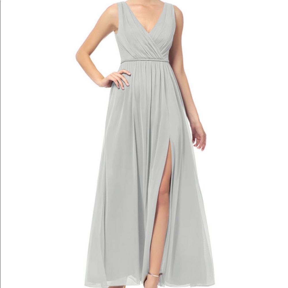 BRIDESMAID DRESS: Silver